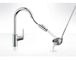 Hansgrohe Focus M41 - Dřezová baterie s výsuvnou sprškou, vzhled nerezu 31815800