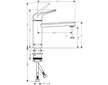 Hansgrohe Focus M42 - Dřezová baterie M421-H120, chrom 71806000