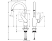 Hansgrohe Focus M42 - Dřezová baterie M421-H220, chrom 71802000