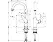 Hansgrohe Focus M42 - Dřezová baterie M421-H220, vzhled nerezu 71802800