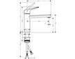 Hansgrohe Focus M42 - Dřezová baterie M423-H120 sklopná pod okno, chrom 71807000