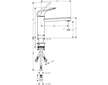 Hansgrohe Focus M42 - Dřezová baterie M425-H120, chrom 71804000