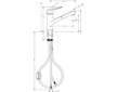 Hansgrohe Focus M42 - Dřezová baterie M427-H150 ECO, s výsuvnou koncovkou, EcoSmart, chrom 71865000