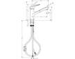Hansgrohe Focus M42 - Dřezová baterie M427-H150 s výsuvnou sprškou, vzhled nerezu 71814800