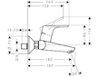 Hansgrohe Focus - Umyvadlová baterie, chrom 31923000