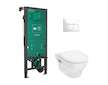 Hansgrohe GladeLake S - Set předstěnové instalace, klozetu GladeLake S a sedátka, tlačítko iFrame Original Q, bílá 60301450