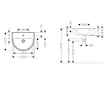 Hansgrohe GladeLake S - Umyvadlo, 55x45 cm, s přepadem, otvor pro baterii, bílá 60101450