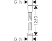 Hansgrohe Hadice - Sprchová hadice 125 cm, chrom 28262000