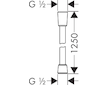 Hansgrohe Hadice - Sprchová hadice 125 cm, chrom 28272000
