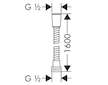 Hansgrohe Hadice - Sprchová hadice 160 cm, chrom 28266000