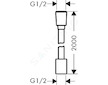 Hansgrohe Hadice - Sprchová hadice, 200 cm, chrom 28230000