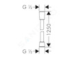 Hansgrohe Hadice - Sprchová hadice Isiflex, 125 cm, matná černá 28272670