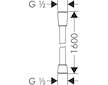Hansgrohe Hadice - Sprchová hadice Isiflex 160 cm, satinox 28276810