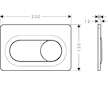 Hansgrohe iFrame Original S - Ovládání splachování, matná černá 66002670