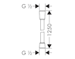 Hansgrohe Isiflex - Sprchová hadice 125 cm, vzhled nerezu 28272800