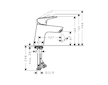 Hansgrohe Logis - Umyvadlová baterie, EcoSmart, CoolStart, chrom 71076000