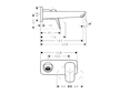 Hansgrohe Logis - Umyvadlová baterie pod omítku, s výpustí, EcoSmart, matná černá 71220670