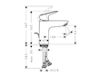 Hansgrohe Logis - Umyvadlová baterie s výpustí, CoolStart, EcoSmart, matná černá 71102670