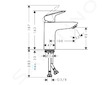 Hansgrohe Logis - Umyvadlová baterie s výpustí Push-Open, EcoSmart, matná černá 71107670