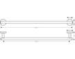 Hansgrohe Logis Universal - Držák na osušku, délka 60 cm, chrom 41716000