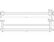 Hansgrohe Logis Universal - Držák na ručník, délka 60 cm, chrom 41712000