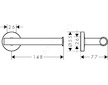Hansgrohe Logis Universal - Držák na toaletní papír, chrom 41726000