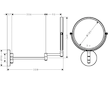 Hansgrohe Logis Universal - Kosmetické zrcátko, chrom 73561000
