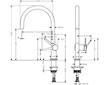 Hansgrohe M54 - Dřezová baterie Talis, chrom 72804000