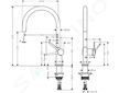 Hansgrohe M54 - Dřezová baterie Talis, EcoSmart, matná černá 72843670