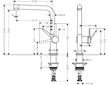 Hansgrohe M54 - Dřezová baterie Talis, matná černá 72840670