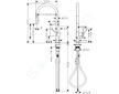 Hansgrohe M54 - Dřezová baterie Talis s výsuvnou sprškou, vzhled nerezu 72800800