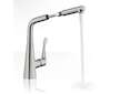 Hansgrohe M71 - Dřezová baterie M7114-H320 s výsuvnou sprškou, sBOX, vzhled nerezu 73812800