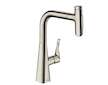 Hansgrohe M71 - Dřezová baterie M7117-H240 s výsuvnou sprškou, sBOX, vzhled nerezu 73817800