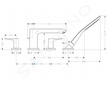 Hansgrohe Metris New - Čtyřotvorová vanová baterie na okraj vany, chrom 31442000