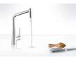 Hansgrohe Metris New - Dřezová baterie s výsuvnou sprškou, vzhled nerezu 14820800