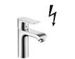 Hansgrohe Metris New - Páková umyvadlová baterie 110 s odtokovou soupravou s táhlem pro beztlakové ohřívače vody, chrom 31074000