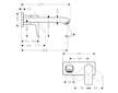 Hansgrohe Metris New - Umyvadlová baterie pod omítku, chrom 31086000