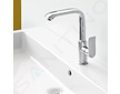 Hansgrohe Metris New - Umyvadlová baterie s otočným výtokem a výpustí, chrom 31087000
