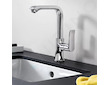 Hansgrohe Metris New - Umyvadlová baterie s otočným výtokem a výpustí, chrom 31087000