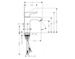 Hansgrohe Metris New - Umyvadlová baterie s výpustí, chrom 31080000