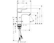 Hansgrohe Metris New - Umyvadlová baterie s výpustí, CoolStart, chrom 31121000