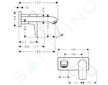 Hansgrohe Metris New - Umyvadlová páková baterie LowFlow 3,5 l/min pod omítku, chrom 31251000