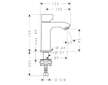 Hansgrohe Metris New - Umyvadlový ventil, EcoSmart, chrom 31166000