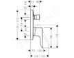 Hansgrohe Metris New - Vanová baterie pod omítku, chrom 31451000