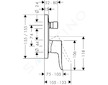 Hansgrohe Metris New - Vanová baterie pod omítku, chrom 31454000