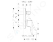 Hansgrohe Metris New - Vanová páková baterie pod omítku, chrom 31487000