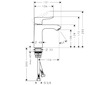 Hansgrohe Metris - Umyvadlová baterie, LowFlow 3,5 l/min, chrom 31204000
