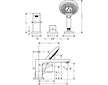 Hansgrohe Metropol - Baterie na okraj vany, 3-otvorová instalace, chrom 74551000