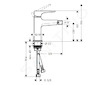 Hansgrohe Metropol - Bidetová baterie s výpustí Push-Open, chrom 74520000