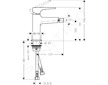 Hansgrohe Metropol - Bidetová baterie s výpustí Push-Open, matná bílá 32520700